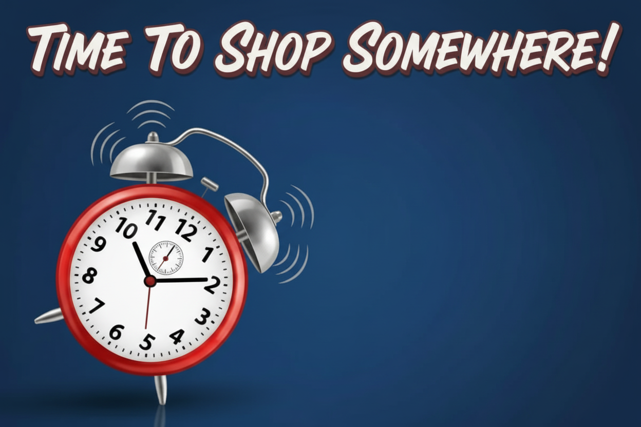 Time To Shop Somewhere - Premium Banner